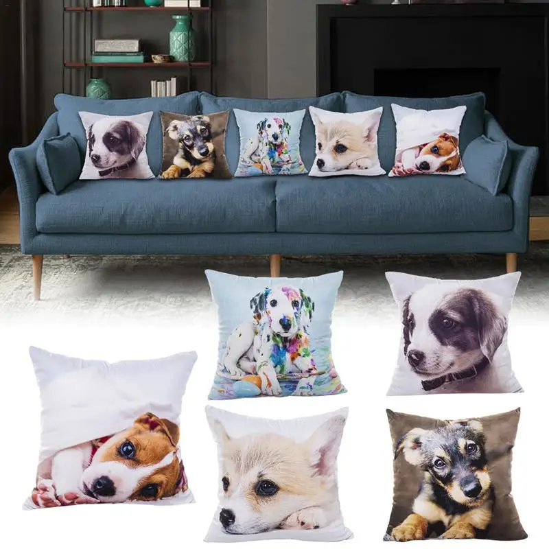 Cute 3D Dog Animal Pattern Pillowcase Super Soft Creative Digital Printing Decorative Pillowcase Home Textile Products
Cute 3D Dog Animal Pattern Pillowcase Super Soft Creative Digital Printing Decorative Pillowcase Home Textile Products