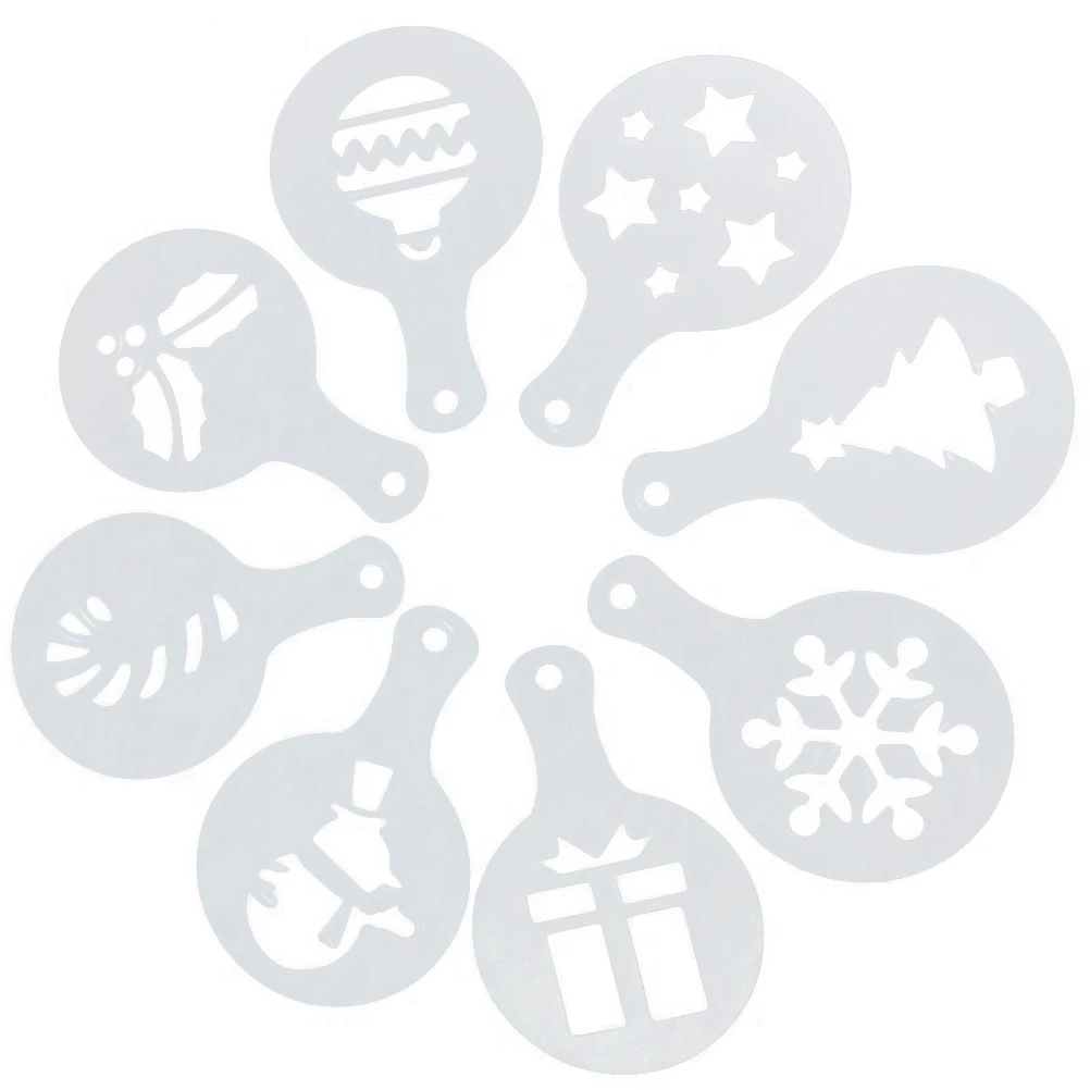 8 Pcs Cookie Stencils Silicone Christmas Creative Chocolate Mold Cake Mould Powdered Sugar Sieve Decorating Tool
8 Pcs Cookie Stencils Silicone Christmas Creative Chocolate Mold Cake Mould Powdered Sugar Sieve Decorating Tool
