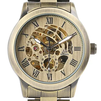 Top Brand Luxury Mechanical Watch Mens Self Wind Bronze Metal Wrist Watch Roman Numerals Dial reloj masculino Top Gift Clock
Top Brand Luxury Mechanical Watch Mens Self Wind Bronze Metal Wrist Watch Roman Numerals Dial reloj masculino Top Gift Clock