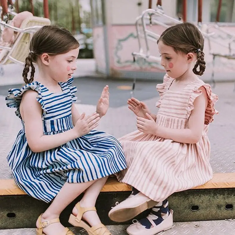 Summer Baby Dress Princess Kids Toddler Baby Girls Sister Matching Clothes Fly Sleeve Striped Party Infant Sundress
Summer Baby Dress Princess Kids Toddler Baby Girls Sister Matching Clothes Fly Sleeve Striped Party Infant Sundress