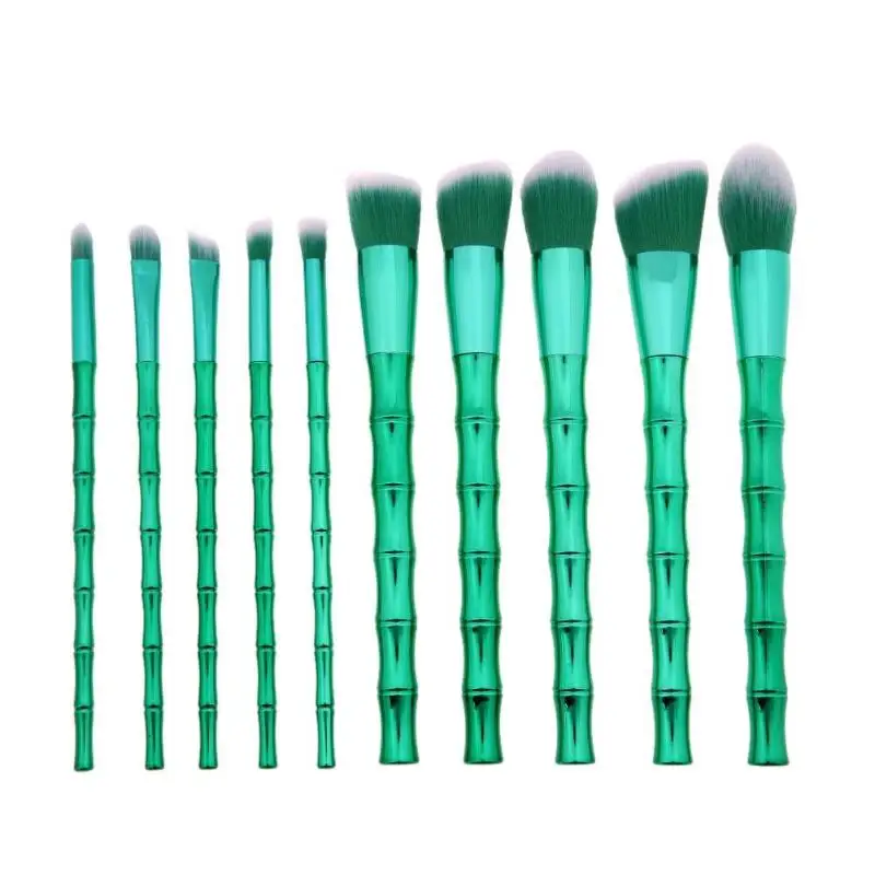 10pcs Green Bamboo Handle Makeup Brushes Set Soft Synthetic Hair Eyeshadow Foundation Cosmetic Beauty Make Up Brush Tools Kit
10pcs Green Bamboo Handle Makeup Brushes Set Soft Synthetic Hair Eyeshadow Foundation Cosmetic Beauty Make Up Brush Tools Kit