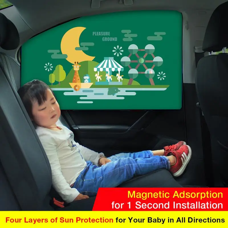 Car Sunshade Green Cartoon Magnetic Auto Side Window Sunscreen UV Protection Folding Car Curtain
Car Sunshade Green Cartoon Magnetic Auto Side Window Sunscreen UV Protection Folding Car Curtain