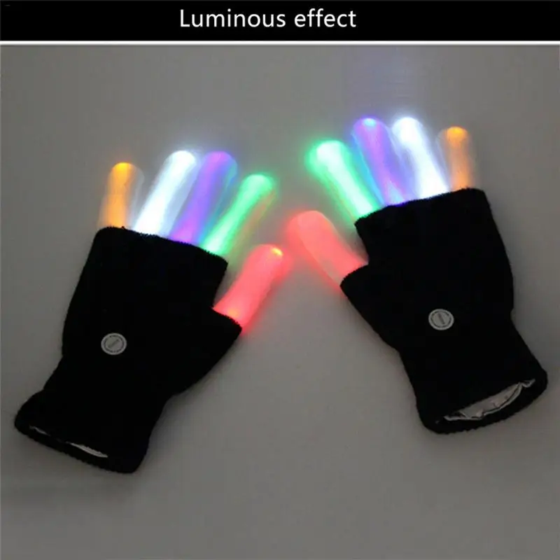 1 PCS LED Glow Flashing Magic Gloves polyester Toy luminous Rave Light Up Children Finger Lighting Mittens Black Gloves Toys
1 PCS LED Glow Flashing Magic Gloves polyester Toy luminous Rave Light Up Children Finger Lighting Mittens Black Gloves Toys