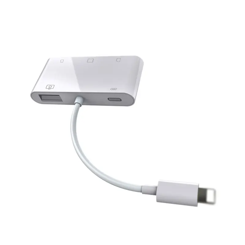 5in1 SD TF CF Card Reader USB Camera Connection Kit OTG Cable Adapter for iPhone X XS MAX XR 5 6 6S 7 8 Plus for iPad iOS 11/1
5in1 SD TF CF Card Reader USB Camera Connection Kit OTG Cable Adapter for iPhone X XS MAX XR 5 6 6S 7 8 Plus for iPad iOS 11/1