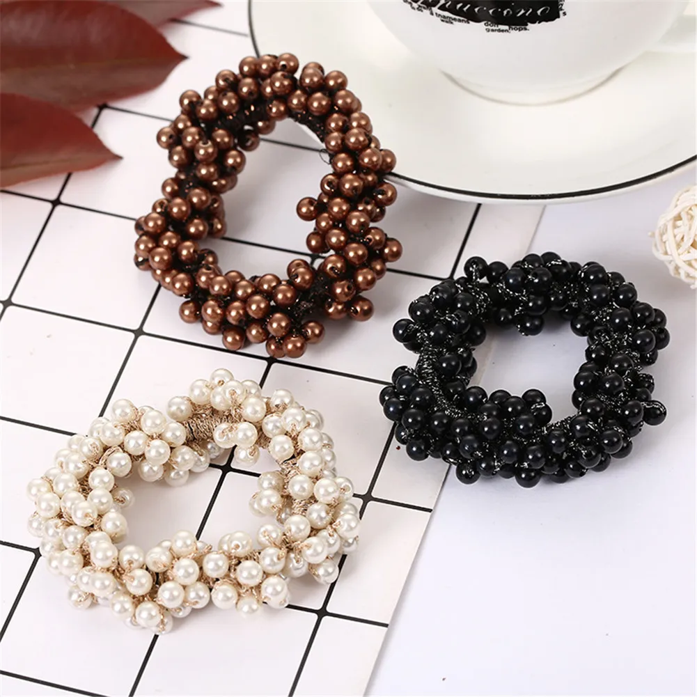 Elegant Sweet Pearl Bead Hair Rubber Bands Scrunchie Elastic Retro Hair Ties Gum Rope Ring Headdress Accessories For Women Girls
Elegant Sweet Pearl Bead Hair Rubber Bands Scrunchie Elastic Retro Hair Ties Gum Rope Ring Headdress Accessories For Women Girls