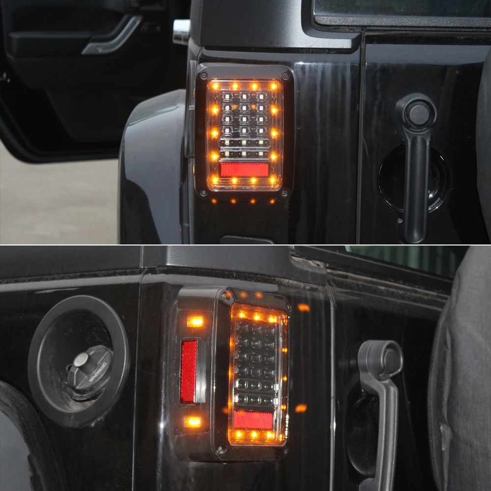 LED Tail Lights Brake Reverse Light Rear Back Up Lights Daytime Running Lamps for Jeep Wrangler 2007-2017 Car Styling
LED Tail Lights Brake Reverse Light Rear Back Up Lights Daytime Running Lamps for Jeep Wrangler 2007-2017 Car Styling