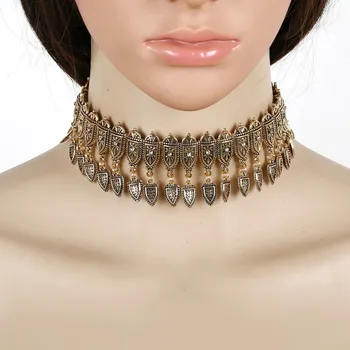 2020 New Vintage Rhinestone Choker Necklace for Women Boho Ethnic Style Retro Carved Neck Chokers Maxi Necklace Collares
2020 New Vintage Rhinestone Choker Necklace for Women Boho Ethnic Style Retro Carved Neck Chokers Maxi Necklace Collares
