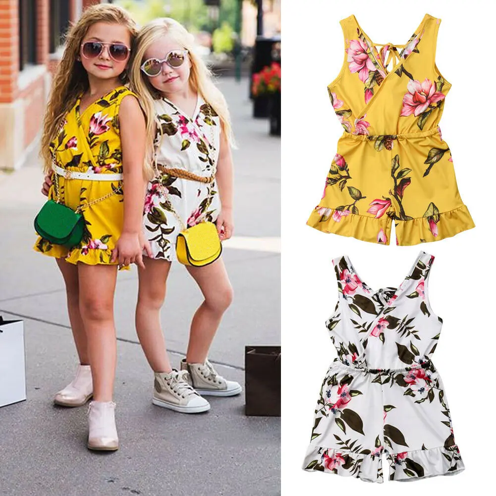 Emmababy Toddler Kids Cute Baby Girls Romper Floral Sleeveless Ruffles Overalls Jumpsuit Playsuit Outfits Clothes
Emmababy Toddler Kids Cute Baby Girls Romper Floral Sleeveless Ruffles Overalls Jumpsuit Playsuit Outfits Clothes