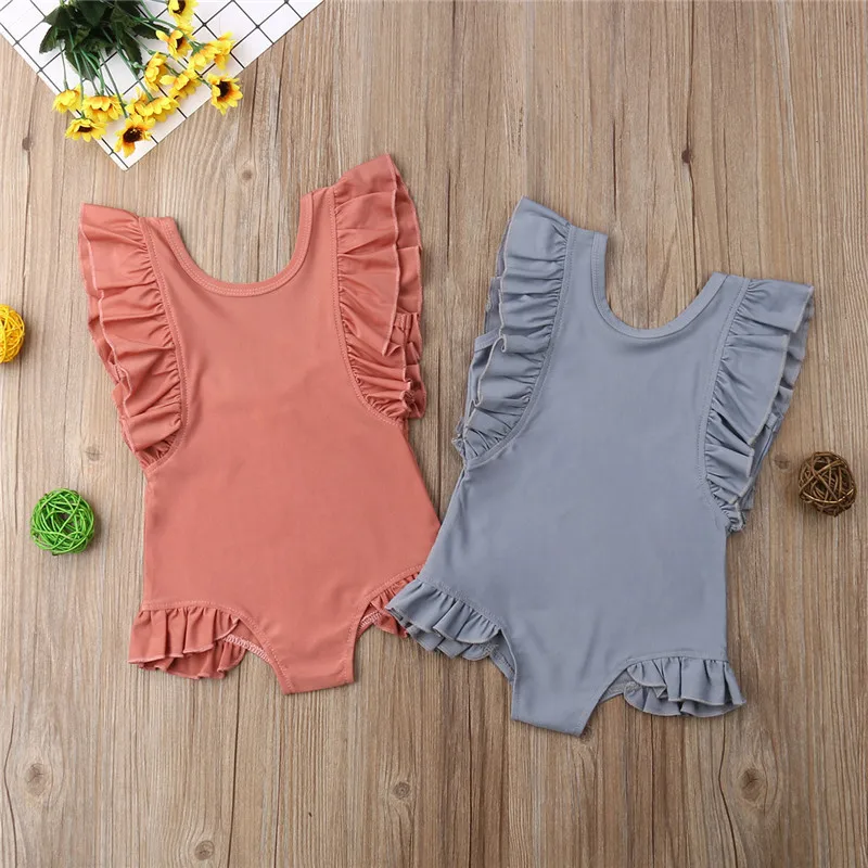 Baby Girls Swimwear 2019 Summer One Piece Children's Swimsuit for Girls Ruffles Solid Color Beach Wear Kids Toddler Bathing Suit
Baby Girls Swimwear 2019 Summer One Piece Children's Swimsuit for Girls Ruffles Solid Color Beach Wear Kids Toddler Bathing Suit