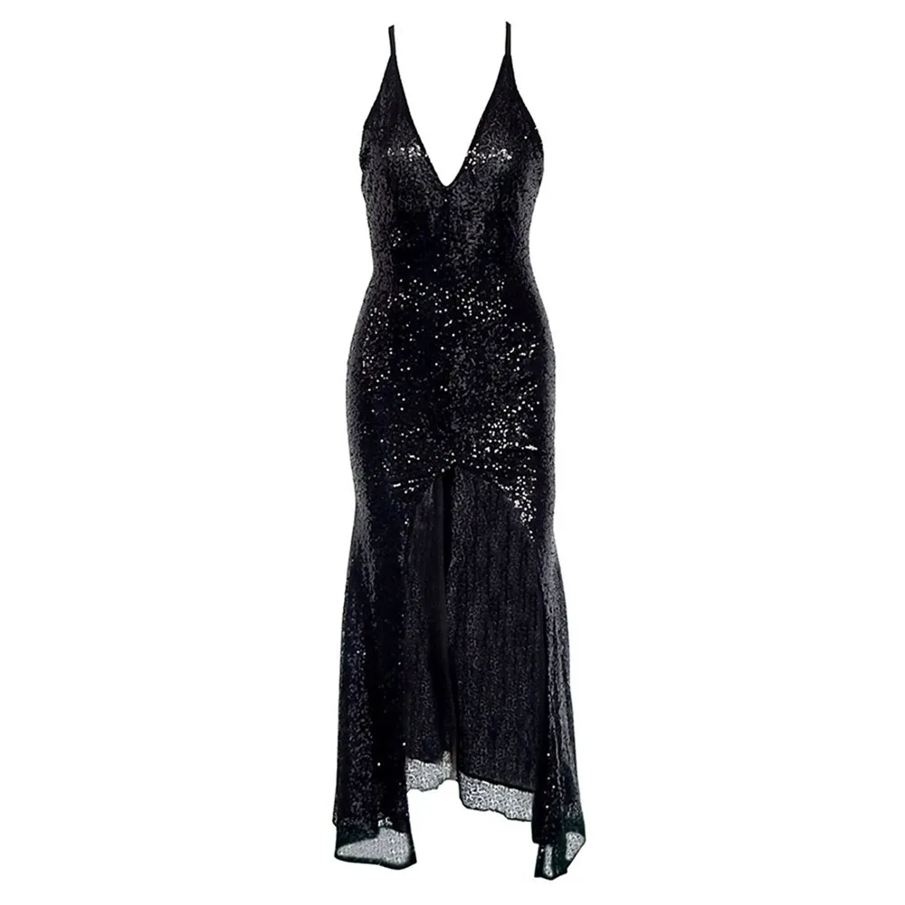 Rosetic Elegant Long Maxi Dress Sexy Slim Deep V Neck Bodycon Backless Dress Bandage Sequins Elegant Plus Size XL Party Evening
Rosetic Elegant Long Maxi Dress Sexy Slim Deep V Neck Bodycon Backless Dress Bandage Sequins Elegant Plus Size XL Party Evening