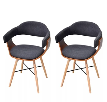 

Vidaxl 2 Pcs Living Room Chairs Comfortable Leisure Chair High Quality Luxurious Fabric Home Decorative Black Seat