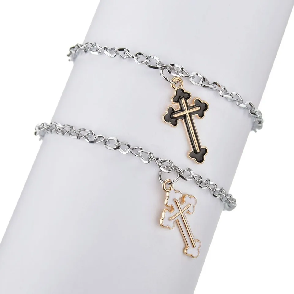 Fashion Couple Bracelet 2PCS Cross Design Alloy Jewelry Gifts Trendy Charm Silver Chain Handmade Bracelets For Lovers'
Fashion Couple Bracelet 2PCS Cross Design Alloy Jewelry Gifts Trendy Charm Silver Chain Handmade Bracelets For Lovers'