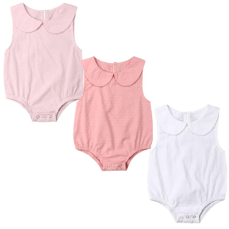 Baby Clothes Toddler Baby Girls Summer Solid Sleeveless Doll collar Bodysuit Jumpsuit Outfits Sunsuit 0-24M
Baby Clothes Toddler Baby Girls Summer Solid Sleeveless Doll collar Bodysuit Jumpsuit Outfits Sunsuit 0-24M