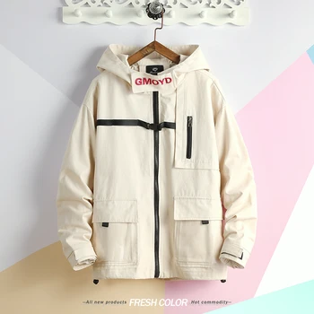 2019 Spring Patchwork Black Pullover Jacket Fashion Tracksuit Casual Coat Men Windbreaker Hip Hop Streetwear Hooded Jackets Men 
2019 Spring Patchwork Black Pullover Jacket Fashion Tracksuit Casual Coat Men Windbreaker Hip Hop Streetwear Hooded Jackets Men