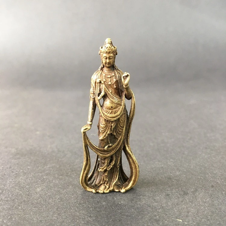 Collectable Chinese Brass Carved Kwan-yin Guan Yin Buddha Exquisite Small Statues
Collectable Chinese Brass Carved Kwan-yin Guan Yin Buddha Exquisite Small Statues