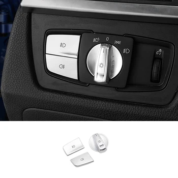 For BMW 1 2 3 4 Series 3GT X1 X5 X6 3pcs ABS Chrome Car Interior Headlight Switch Button Sticker Cover only LHD
For BMW 1 2 3 4 Series 3GT X1 X5 X6 3pcs ABS Chrome Car Interior Headlight Switch Button Sticker Cover only LHD