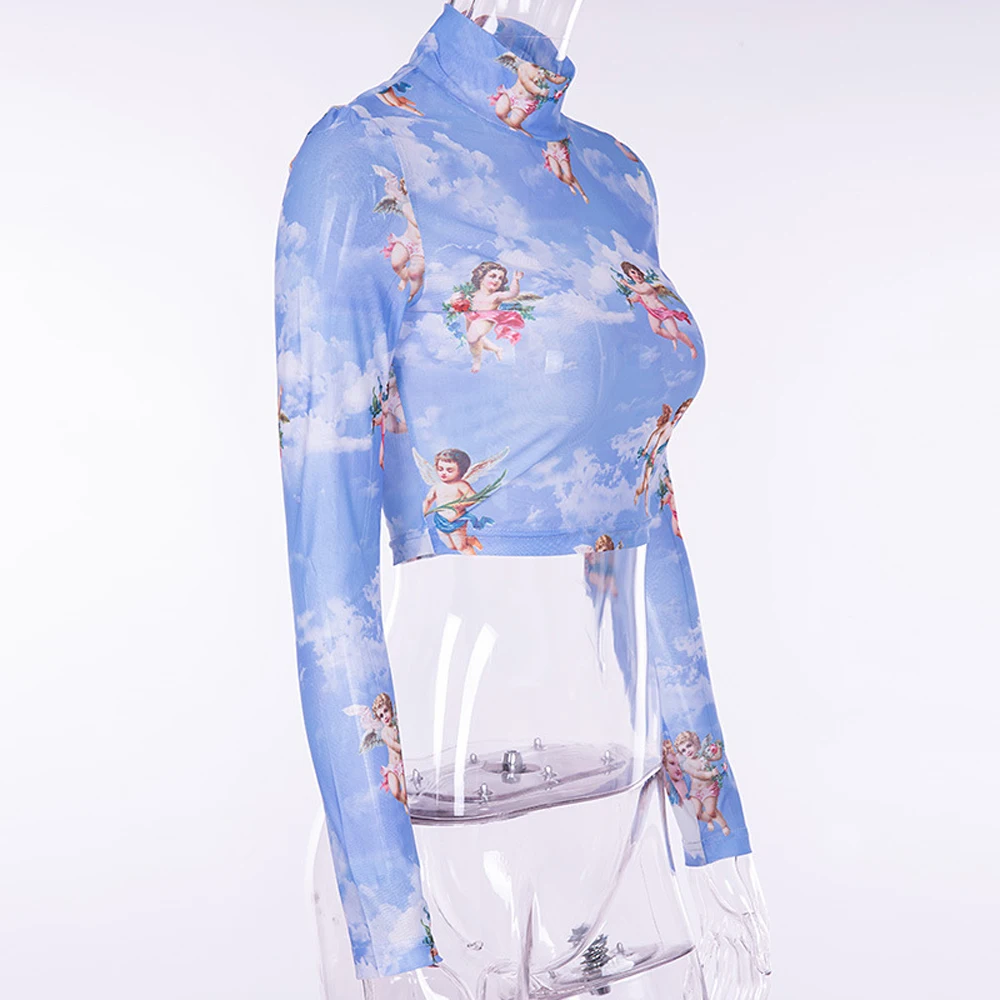 Women Long Sleeve Mesh Sheer See Through Tops T Shirt Crop Tee Clubwear Slim Comfort Women Tops Female Short Tee
Women Long Sleeve Mesh Sheer See Through Tops T Shirt Crop Tee Clubwear Slim Comfort Women Tops Female Short Tee
