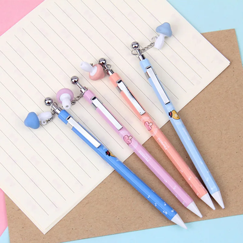 0.5/0.7mm Kawaii Automatic Pencil Cute Mushroom Pendant Mechanical Pens For Writing Kids Gifts School Office Stationery Supplies
0.5/0.7mm Kawaii Automatic Pencil Cute Mushroom Pendant Mechanical Pens For Writing Kids Gifts School Office Stationery Supplies