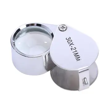 Portable Fold Magnifier Glass 30X21 Metal Fold Identify Precise Eyeglasses Jewelry Antiques Appraisal Watch Repair Tool
Portable Fold Magnifier Glass 30X21 Metal Fold Identify Precise Eyeglasses Jewelry Antiques Appraisal Watch Repair Tool