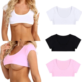 Sexy Women Short Sleeve Half Length Solid Blouse Stretchy Crop Top Night Club Shirt Tops
Sexy Women Short Sleeve Half Length Solid Blouse Stretchy Crop Top Night Club Shirt Tops