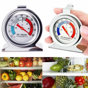 Refrigerator Freezer Thermometer Household Stainless Steel Dial Type Hang Stand Fridge Temperature Measure Tool
Refrigerator Freezer Thermometer Household Stainless Steel Dial Type Hang Stand Fridge Temperature Measure Tool