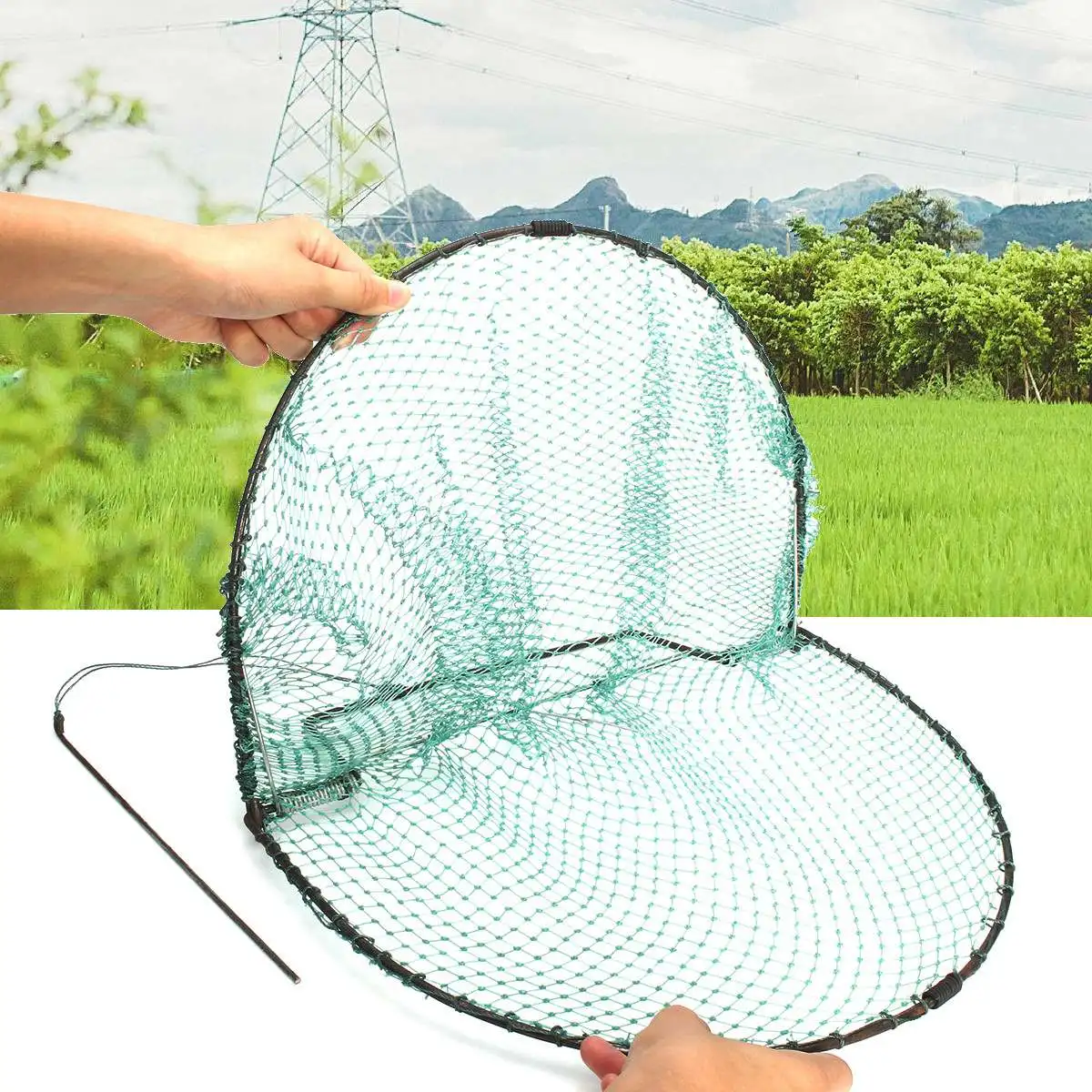 49X30cm New Bird Net Effective Humane Live Trap Hunting Sensitive Quail Humane Trapping Hunting Garden Supplies Pest Control
49X30cm New Bird Net Effective Humane Live Trap Hunting Sensitive Quail Humane Trapping Hunting Garden Supplies Pest Control