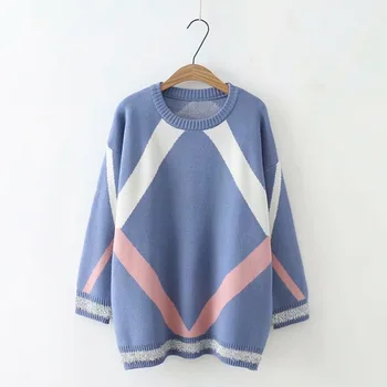 Winter Pull Sweaters Women 2019 Fashion Loose Jumpers Korean Pullovers Knitting Pullovers Thick Jacquard Sweater
Winter Pull Sweaters Women 2019 Fashion Loose Jumpers Korean Pullovers Knitting Pullovers Thick Jacquard Sweater