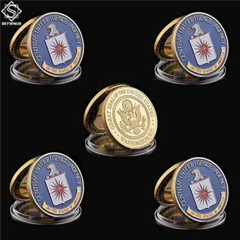 5PCS Gold America Military US Central Intelligence Agency CIA Challenge Coin Collectibles With Hard Capsule
5PCS Gold America Military US Central Intelligence Agency CIA Challenge Coin Collectibles With Hard Capsule