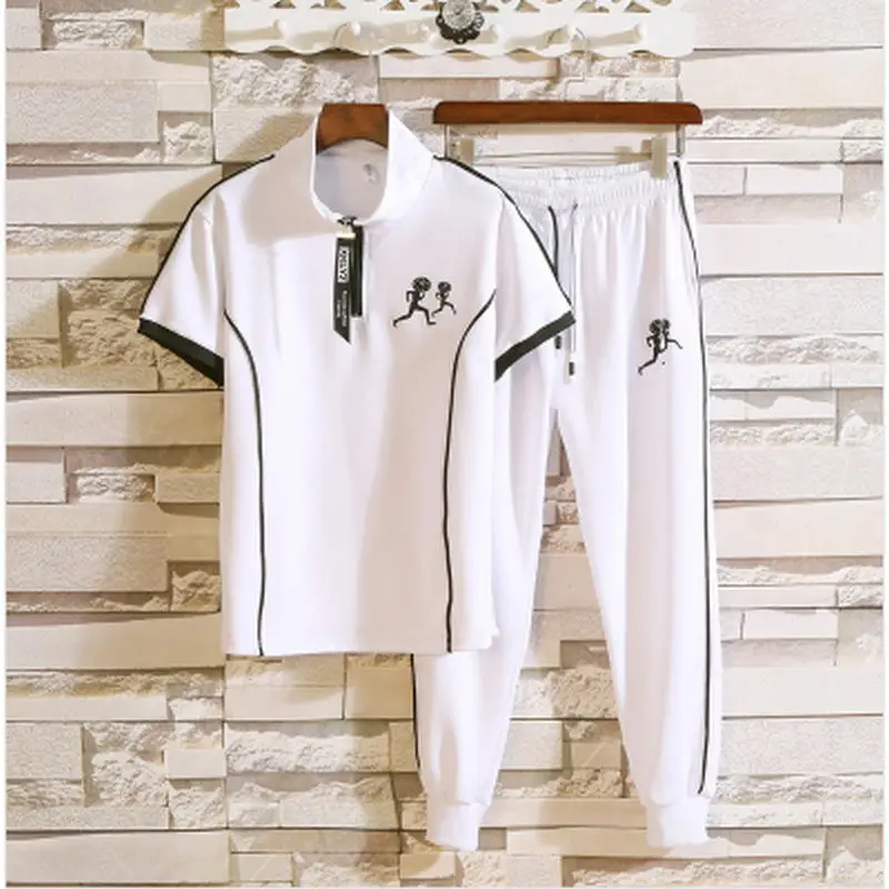2019 short sleeve suit for men spring/summer T-shirt for men leisure T-shirt for youth leisure sports suit
2019 short sleeve suit for men spring/summer T-shirt for men leisure T-shirt for youth leisure sports suit