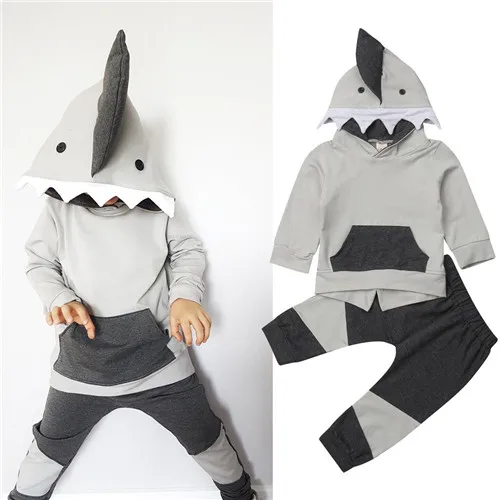 6M-4Y Toddler Kids Baby Boy Autumn Shark Long Sleeve Hooded Tops Sweatshirt Pants Autumn Outfits 2Pcs Set Baby Clothes Tracksuit
6M-4Y Toddler Kids Baby Boy Autumn Shark Long Sleeve Hooded Tops Sweatshirt Pants Autumn Outfits 2Pcs Set Baby Clothes Tracksuit