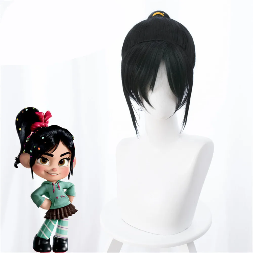 Ralph Breaks The Internet Wreck-it Ralph 2 Vanellope Black Cosplay Wig Halloween Cosplay Prop Purim Carnival Props
Ralph Breaks The Internet Wreck-it Ralph 2 Vanellope Black Cosplay Wig Halloween Cosplay Prop Purim Carnival Props