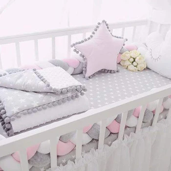 Baby Crib Bumper Knotted Braided Plush Nursery Cradle Decor Newborn Gift Pillow Cushion Junior Bed Sleep Bumper (2 Meters, Whi
Baby Crib Bumper Knotted Braided Plush Nursery Cradle Decor Newborn Gift Pillow Cushion Junior Bed Sleep Bumper (2 Meters, Whi