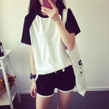 MISSKY 2pcs/set Women Girl Summer Suits White Black Color Summer Casual Fashion Outfit Girls Sportswear Suit Female Clothes
MISSKY 2pcs/set Women Girl Summer Suits White Black Color Summer Casual Fashion Outfit Girls Sportswear Suit Female Clothes