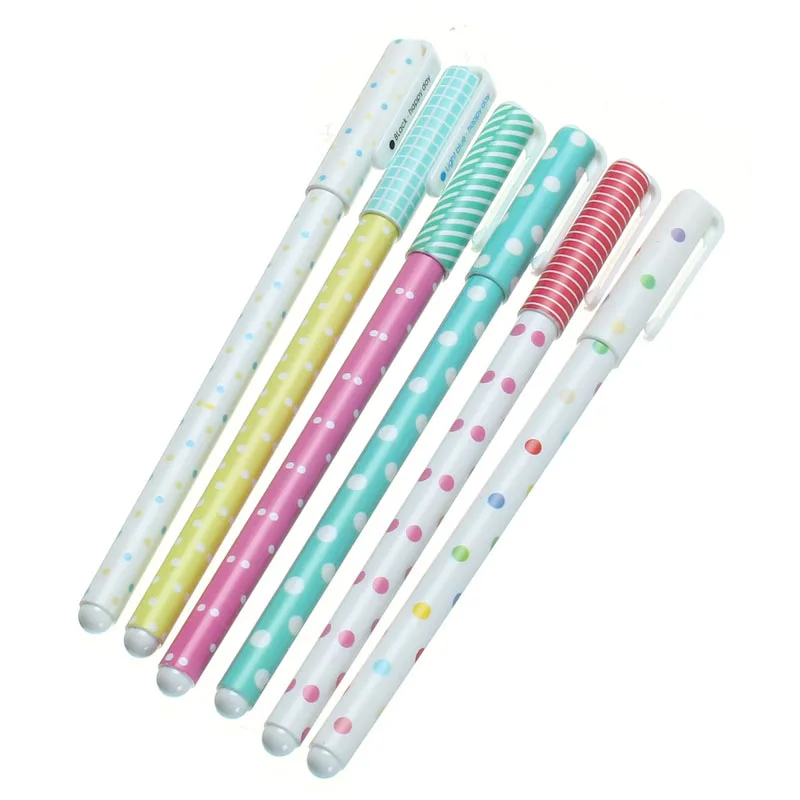 Kicute 6Pcs Colorful Cartoon Cute Wave Point Dot 0.38mm Gel Pen Black Colored Ink Office School Stationery Supply Students Gift
Kicute 6Pcs Colorful Cartoon Cute Wave Point Dot 0.38mm Gel Pen Black Colored Ink Office School Stationery Supply Students Gift