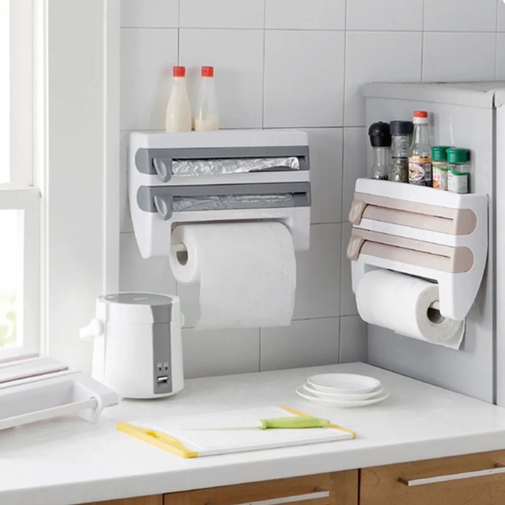 Multifunctional Home Kitchen Film Sauce Bottle Storage Rack Paper Dispenser Preservative Film Rack Kitchen Accessory
Multifunctional Home Kitchen Film Sauce Bottle Storage Rack Paper Dispenser Preservative Film Rack Kitchen Accessory