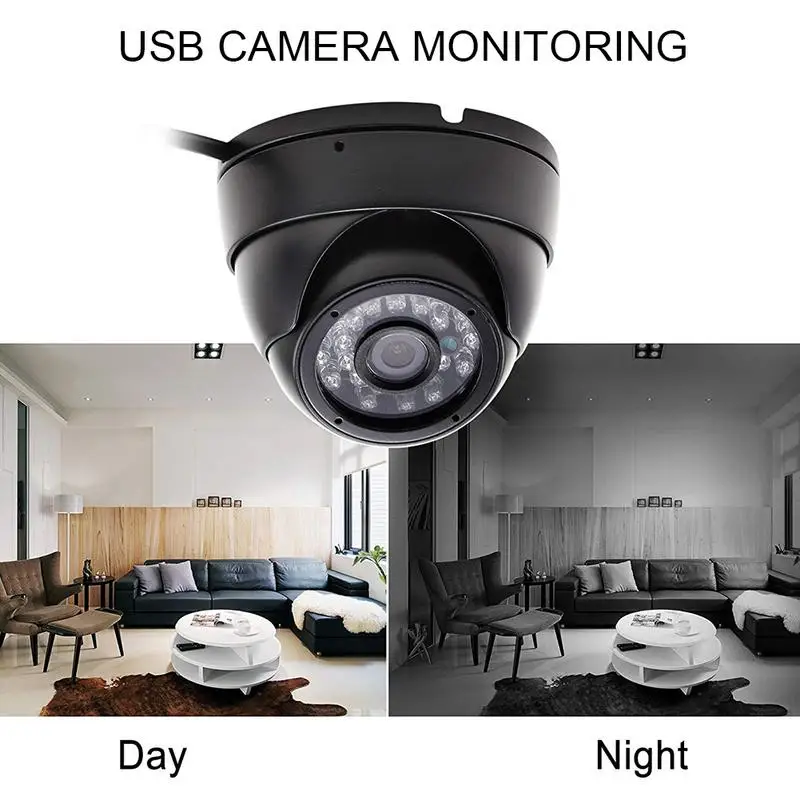 USB Surveillance Camera Full HD Night Vision USB Infrared LED Mini Dome Camera For Home And Industrial Video Security
USB Surveillance Camera Full HD Night Vision USB Infrared LED Mini Dome Camera For Home And Industrial Video Security