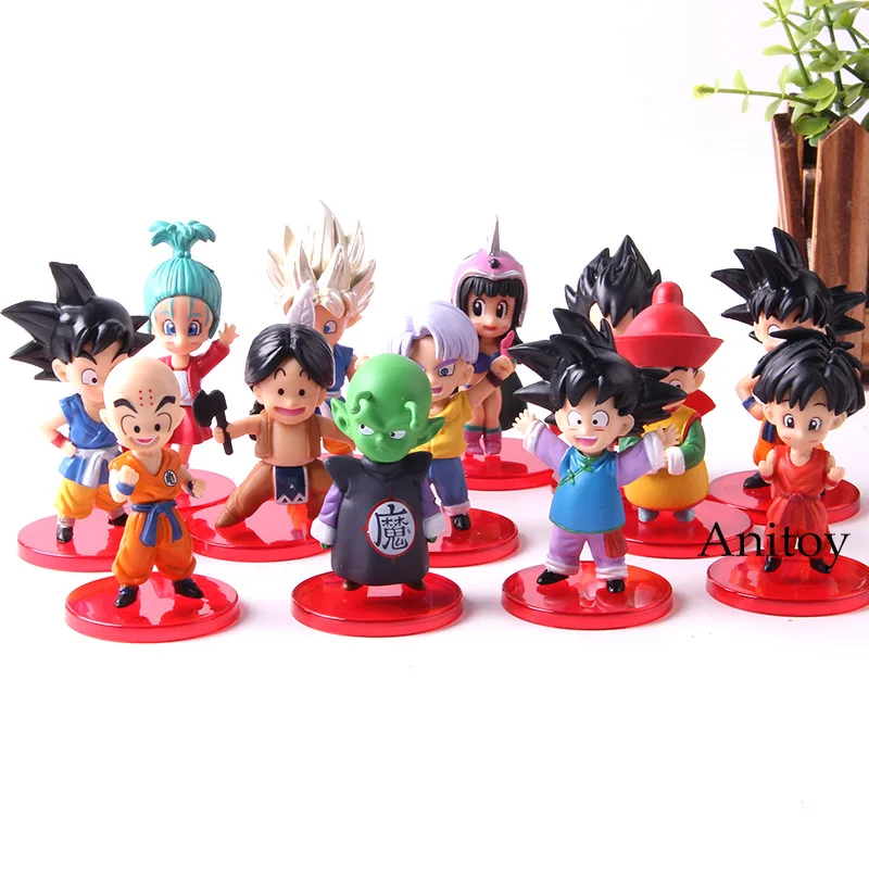 13pcs/set Q Version Dragon Ball Vegeta Trunks Piccolo Krillin Upa Bulla Pan Chichi Son Goku Goten Gohan Action Figure Model Toy
13pcs/set Q Version Dragon Ball Vegeta Trunks Piccolo Krillin Upa Bulla Pan Chichi Son Goku Goten Gohan Action Figure Model Toy