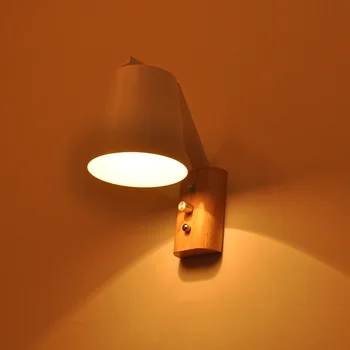 LED Wall Light Wood Wall Lamp Bed Bedside Light Night Lights Modern Nordic Lampshade Home Decor White E27 AC 220V
LED Wall Light Wood Wall Lamp Bed Bedside Light Night Lights Modern Nordic Lampshade Home Decor White E27 AC 220V