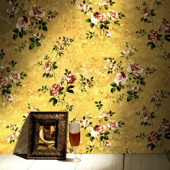European Luxury Golden Flower 3d Wallpaper Gold Foil Vintage American Bedroom Living Room Clothing Store Pvc Wallpaper Roll
European Luxury Golden Flower 3d Wallpaper Gold Foil Vintage American Bedroom Living Room Clothing Store Pvc Wallpaper Roll
