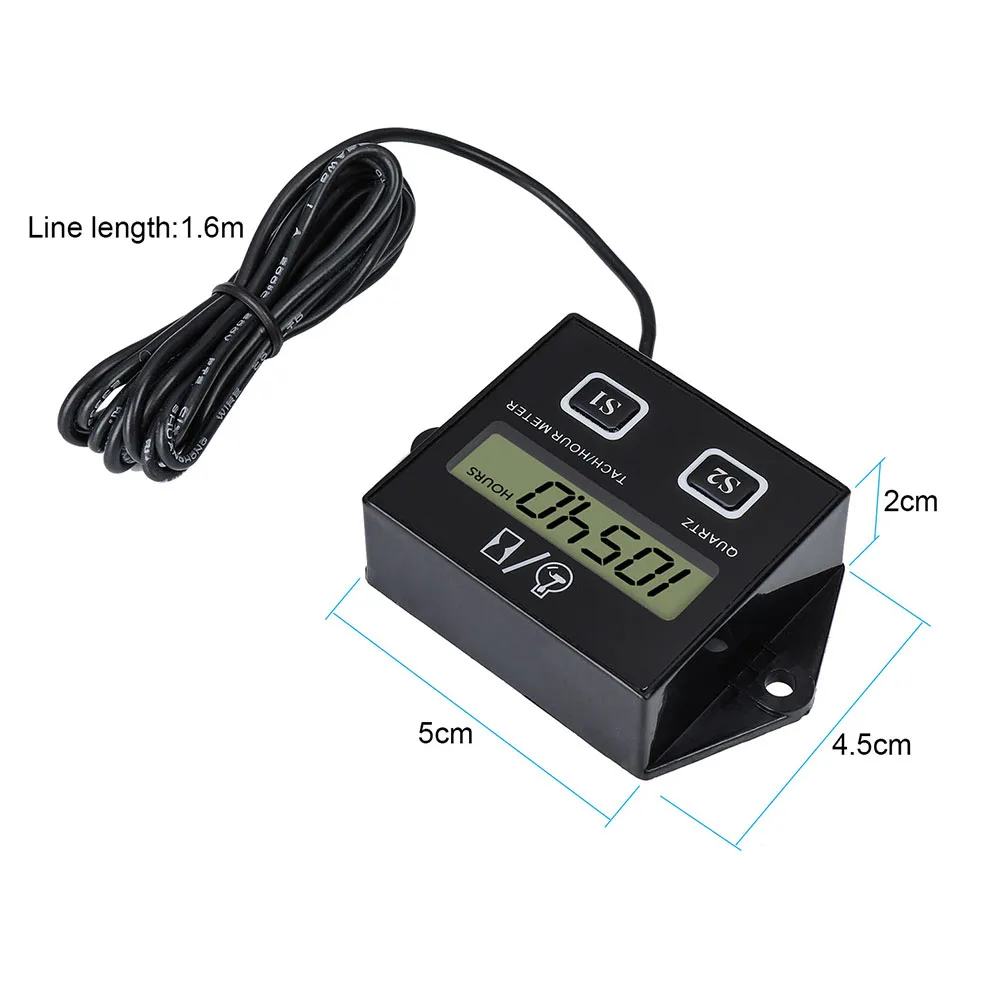 Digital Engine Tach Hour Meter Tachometer Gauge Engine RPM LCD Display For Motorcycle Motor Stroke Engine Car Boat Motorcycle
Digital Engine Tach Hour Meter Tachometer Gauge Engine RPM LCD Display For Motorcycle Motor Stroke Engine Car Boat Motorcycle