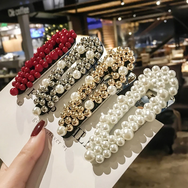 2019 Korea Women Pearl Flower Hairpins Vintage Long Barrettes Hair Clips Crystal Metal Hair Accessories Hairgrip hairgrips
2019 Korea Women Pearl Flower Hairpins Vintage Long Barrettes Hair Clips Crystal Metal Hair Accessories Hairgrip hairgrips