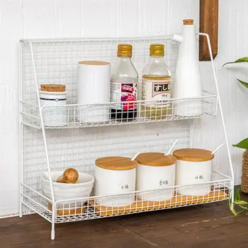 Country Style Iron Art Dual Tier Wire Storage Organizer Multiple Shelf(Black/Small)
Country Style Iron Art Dual Tier Wire Storage Organizer Multiple Shelf(Black/Small)