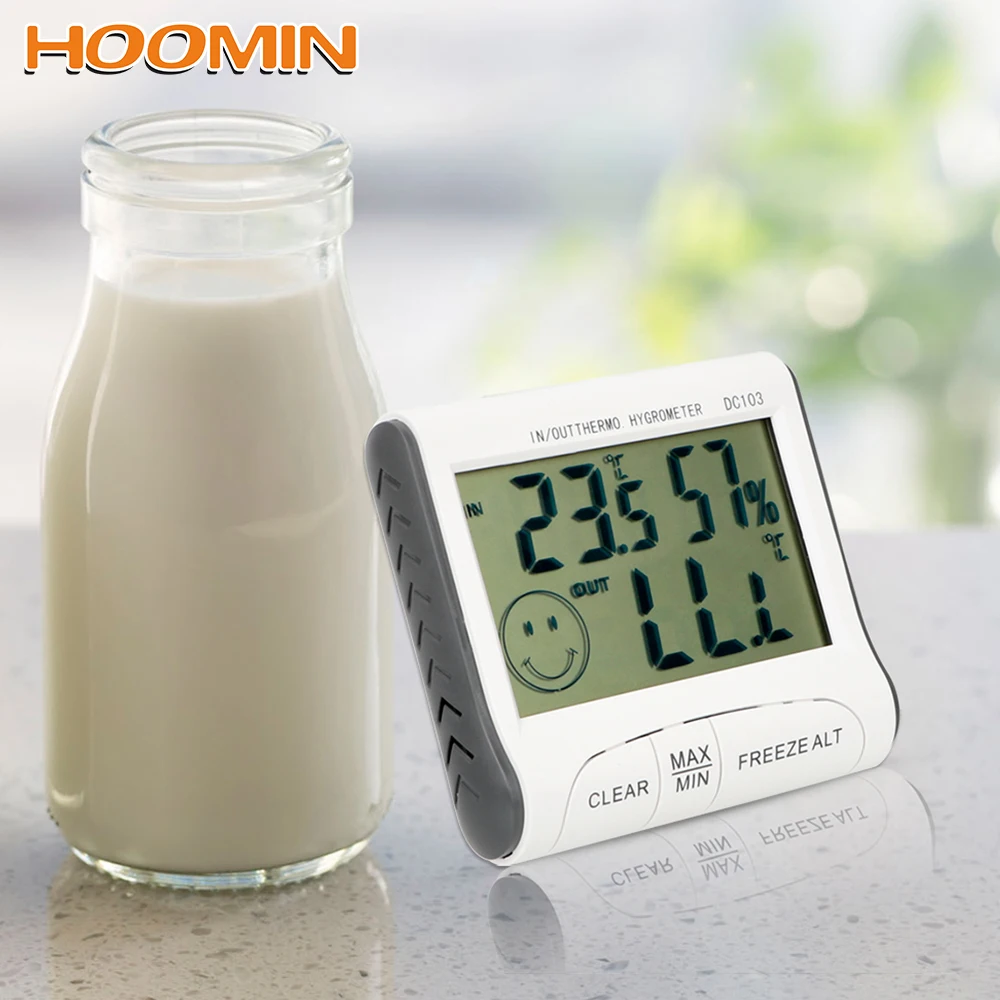 Household Thermometers LCD Digital DC103 Thermometer Portable Indoor and Outdoor Use Temperature Humidity Meter
Household Thermometers LCD Digital DC103 Thermometer Portable Indoor and Outdoor Use Temperature Humidity Meter