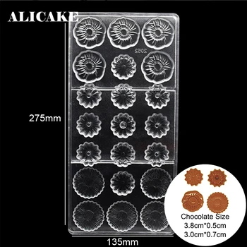 Chocolate Molds Flowers for Baker Party Baking Form Polycarbonate Pastry Tools Candy Mould Bakeware Decorating Cake 21 Holes
Chocolate Molds Flowers for Baker Party Baking Form Polycarbonate Pastry Tools Candy Mould Bakeware Decorating Cake 21 Holes