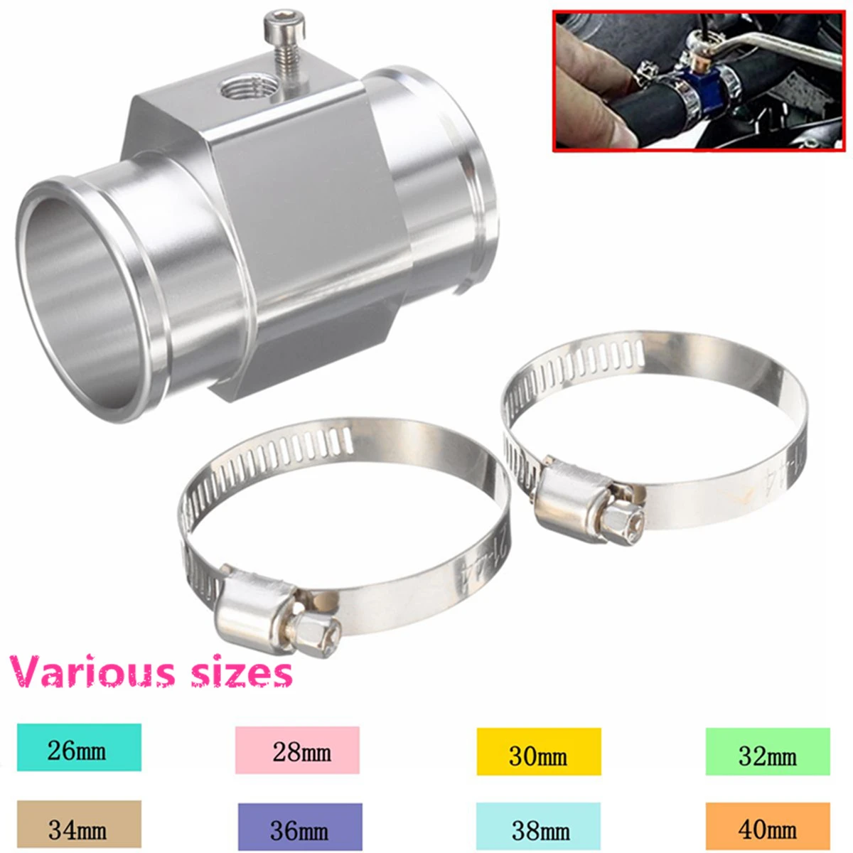 26mm-40mm Car Water Temp Temperature Sensor Gauge Joint Pipe Sensor Radiator Hose Adapter
26mm-40mm Car Water Temp Temperature Sensor Gauge Joint Pipe Sensor Radiator Hose Adapter