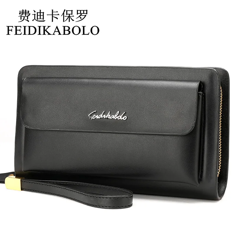 FEIDIKABOLO Famous Brand Leather Men Wallets Double Zipper Coin Purse For Men Fashion Large Capacity Men's Clutch Wallet A182
FEIDIKABOLO Famous Brand Leather Men Wallets Double Zipper Coin Purse For Men Fashion Large Capacity Men's Clutch Wallet A182