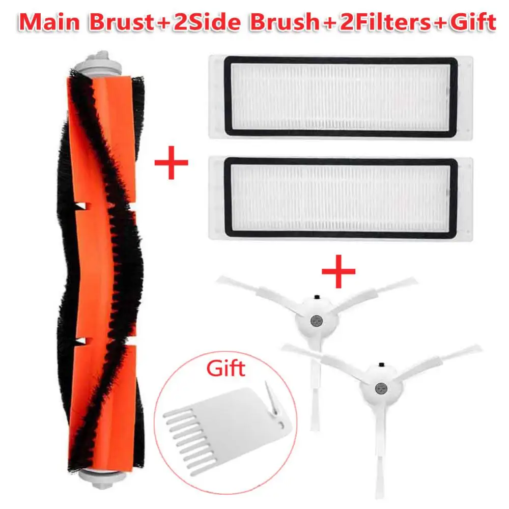 2PCS hepa filter+2PCS side brush+1PCS main brush Suitable for Xiaomi Mi Robot Roborock S50 S51 Vacuum Cleaner parts accessories
2PCS hepa filter+2PCS side brush+1PCS main brush Suitable for Xiaomi Mi Robot Roborock S50 S51 Vacuum Cleaner parts accessories