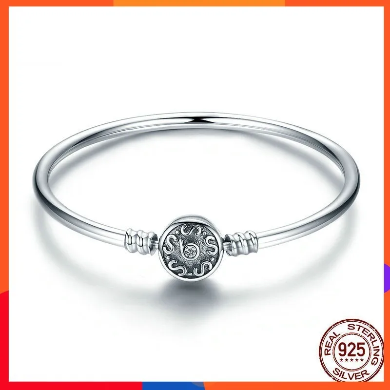High Quality 100% S925 Sterling Silver Ladies Charm Bracelet Retro Harajuku Boho Bracelet Diy Handmade Bracelet Jewelry Gift
High Quality 100% S925 Sterling Silver Ladies Charm Bracelet Retro Harajuku Boho Bracelet Diy Handmade Bracelet Jewelry Gift