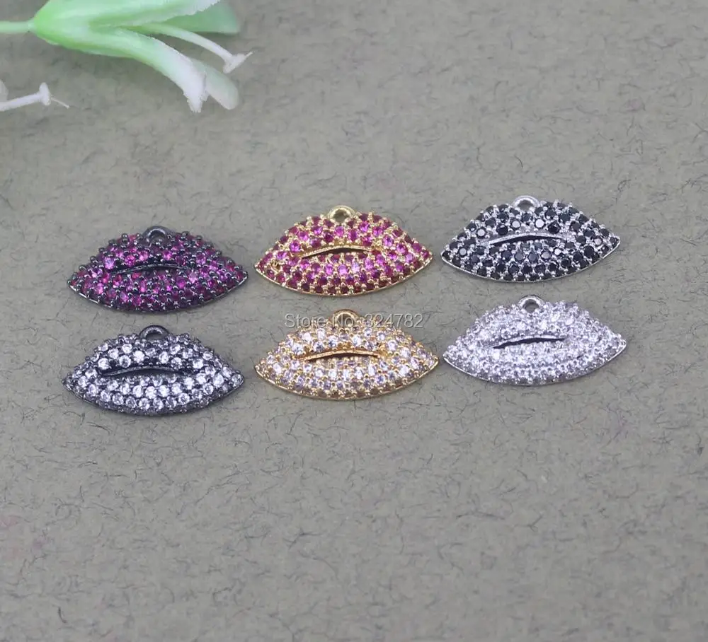 10pcs Small Size Metal Copper Micro Pave White CZ Lips pendant Beads ,Charm Lips For Jewelry Making
10pcs Small Size Metal Copper Micro Pave White CZ Lips pendant Beads ,Charm Lips For Jewelry Making