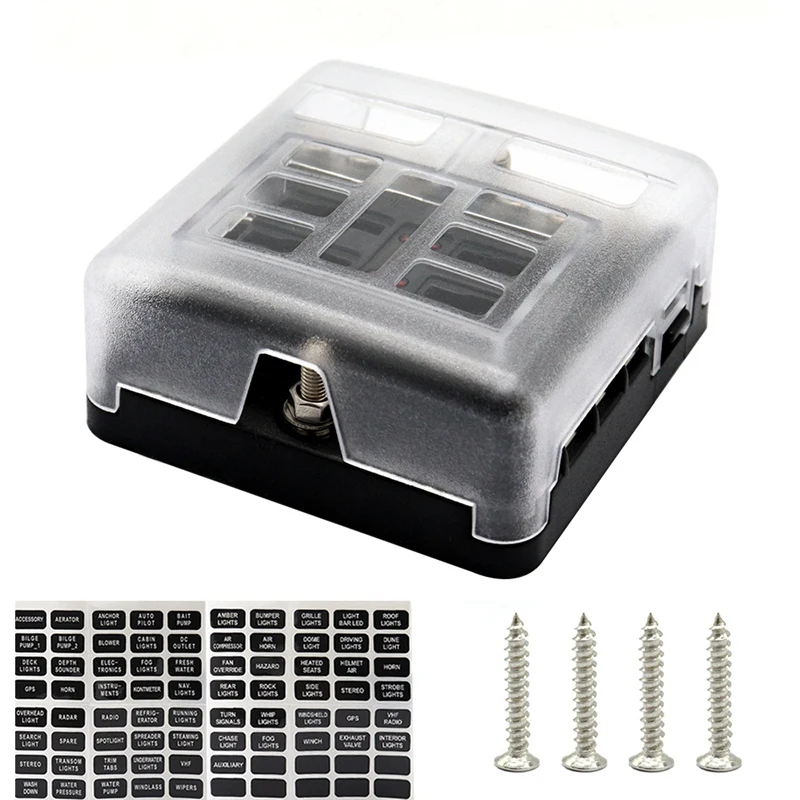 DC 12-32V Truck Motorhome Boat Bus Bar Power Distribution Block Double Busbars 6-Way Fuse Box With Led Lights 100Amp
DC 12-32V Truck Motorhome Boat Bus Bar Power Distribution Block Double Busbars 6-Way Fuse Box With Led Lights 100Amp
